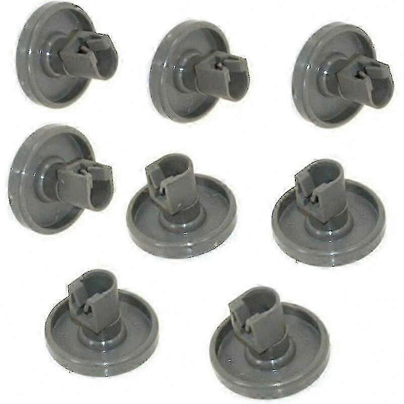 8 Replacement Wheels for Lower Dishwasher Basket Compatible with Multiple Brands