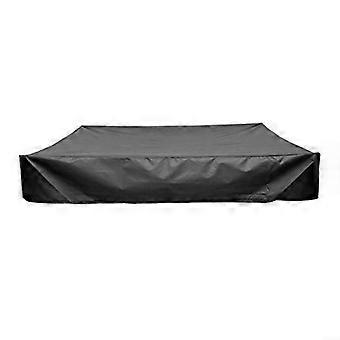 210D Oxford Sandbox Cover, waterproof, dustproof, with drawstring, for children's playground, 120 x 120 x 20 cm QD