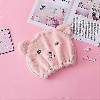 Rose 29 Cartoon Douche Cap Microfibre Cheveux Turban Enveloppé Serviette Chapeau