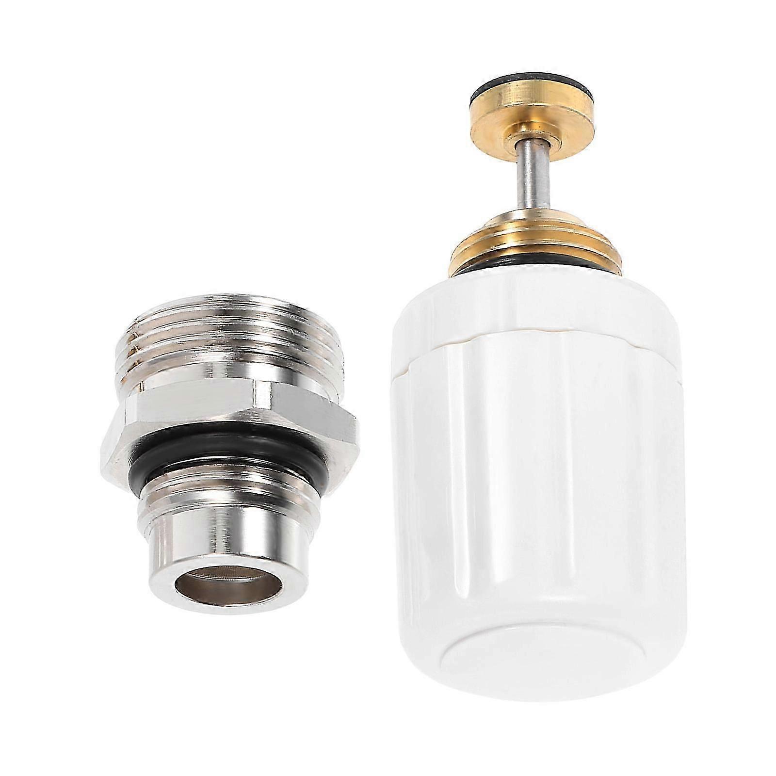 Floor Heating Manifold Spring Valve Core with Shut-Off Function, Copper & Iron, Anti-Backflow Design, G1/2 G3/4 Thread