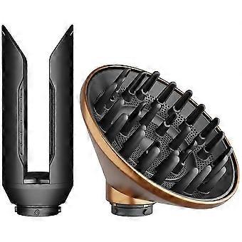 Upgraded Hair Straightener Attachment and Large Diffuser Attachment compatible withAirwrap HS01 HS05 HS08 Accessories