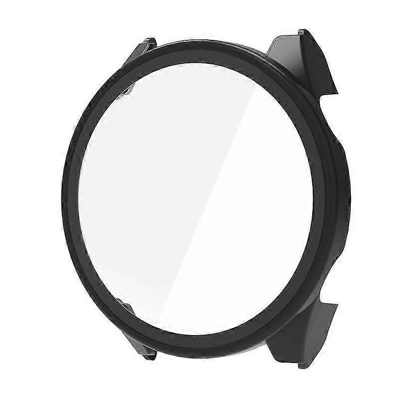 Protective Hard PC Watch Case with Tempered Glass Screen Protector, All-in-One Dust and Drop Protection, Compatible with Garmin Forerunner 970 - Black