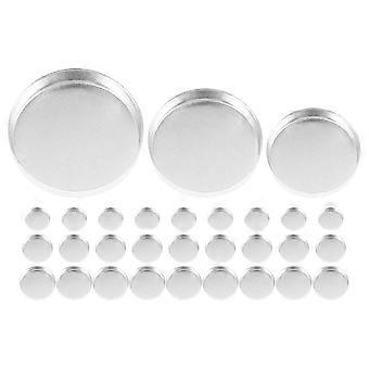 30pcs Refillable Round Eyeshadow Pans Makeup Containers for Travel Use for Lip Balm and Eyeshadow Storage Compact and Design