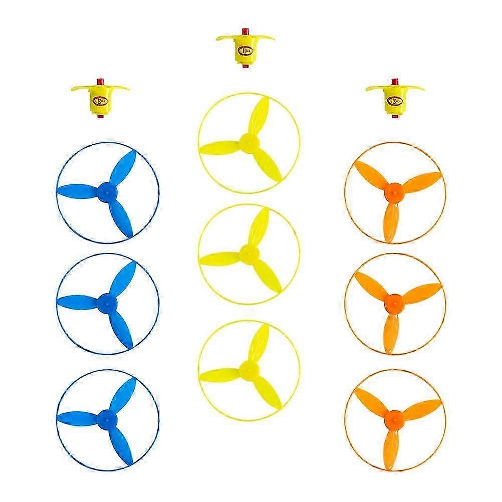 Kids Active Flying Saucer Playthings Assorted Color Educational 8 Sets
