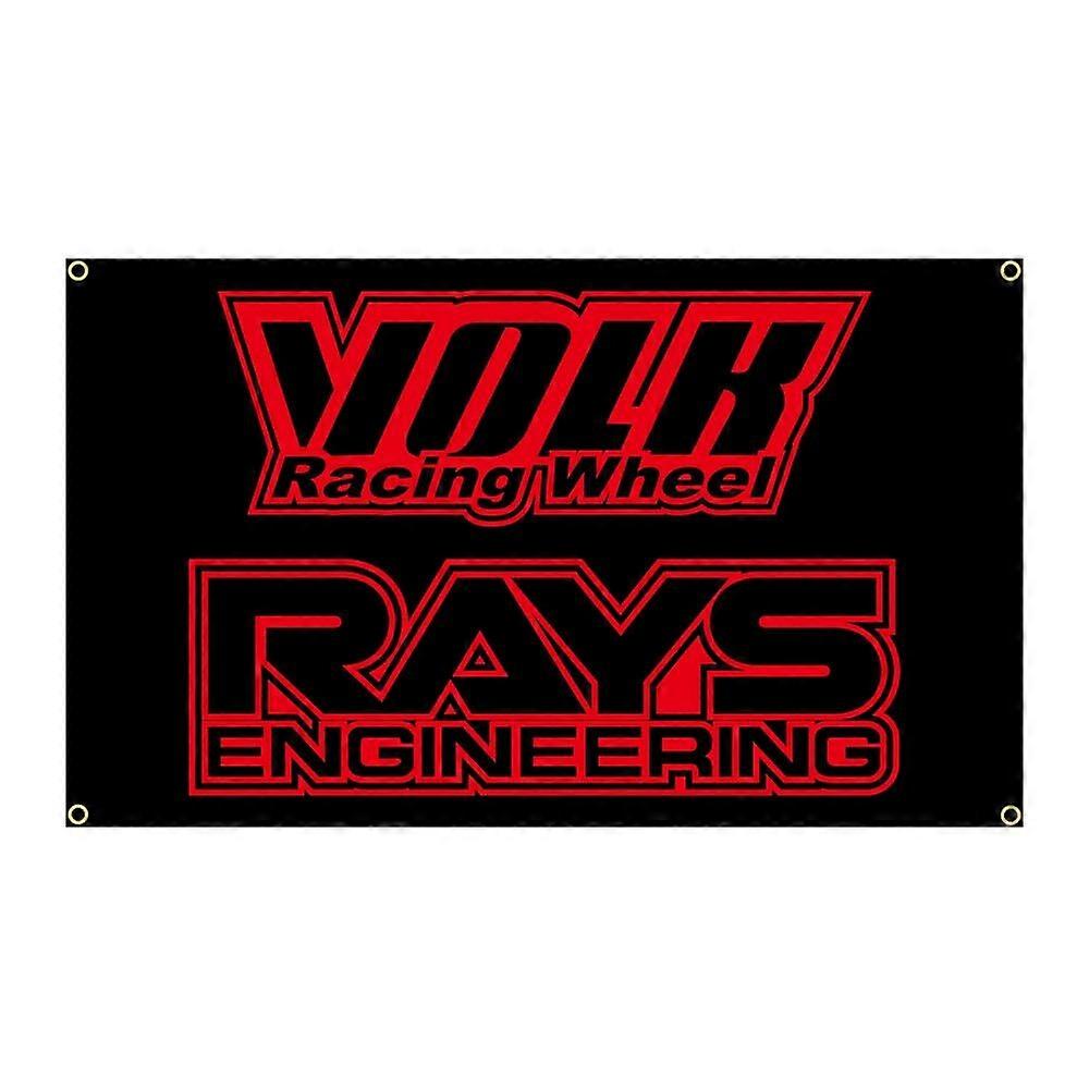 Volk Racing Rays Wheels Flag Banner CX1708