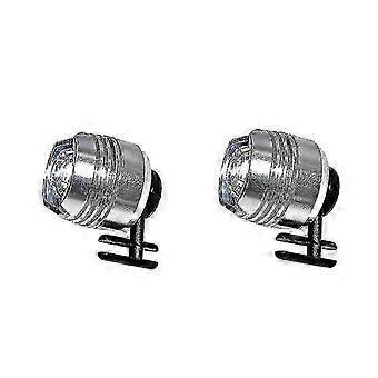 2 Pack Cave Shoe Light Outdoor Sports Lighting Hiking Camping Warning Shoe Light Silver  WY-26