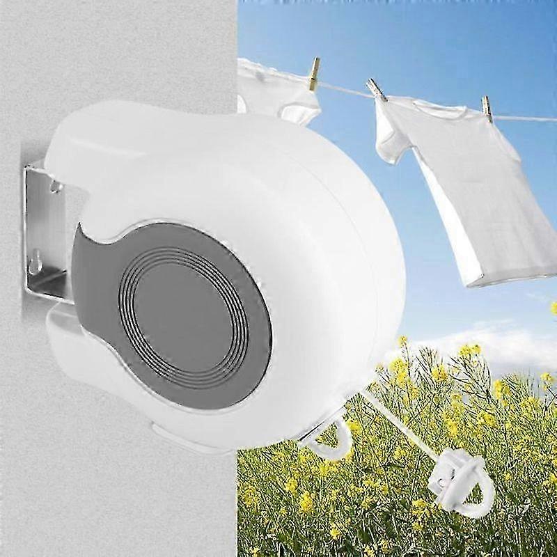 Wall Mounted Clothesline Drying Rack Double Clothes Drying Line 13m
