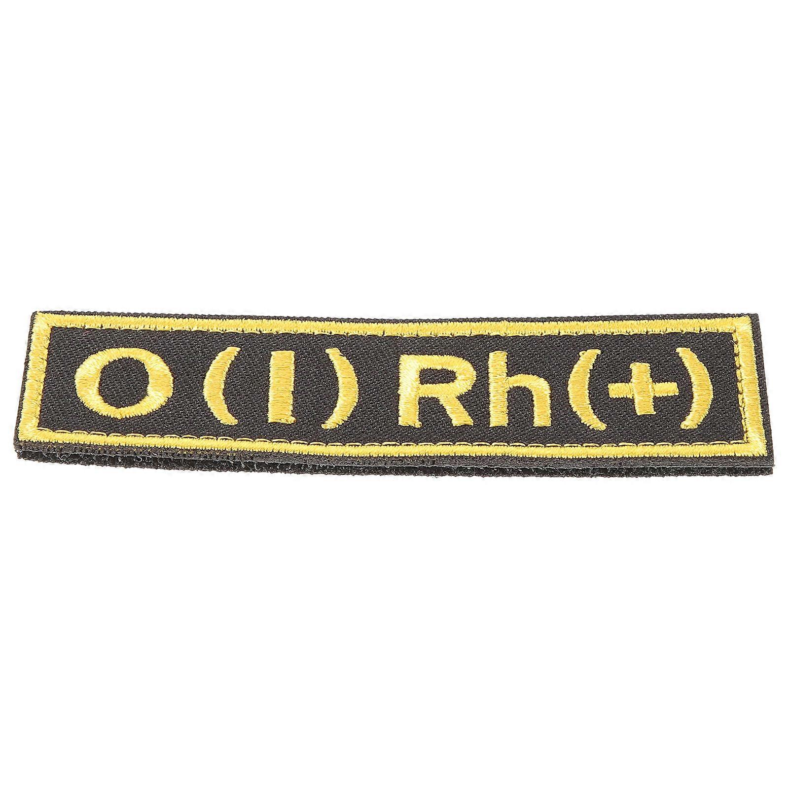 O Blood Type Patch for Uniforms 5Pcs Military Hook and Loop Attachment
