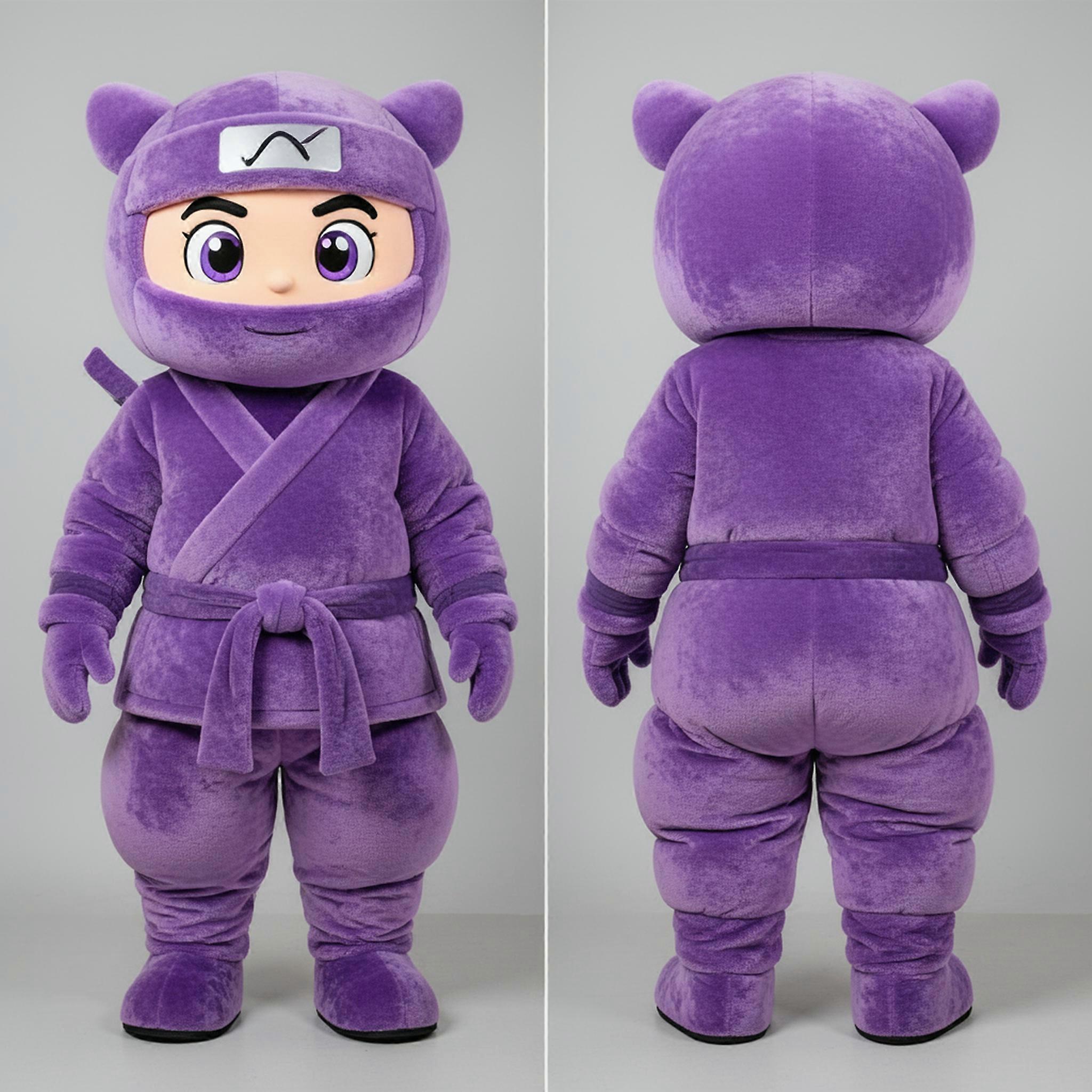 MASTICOT Lavender Plush Ninja Mascot