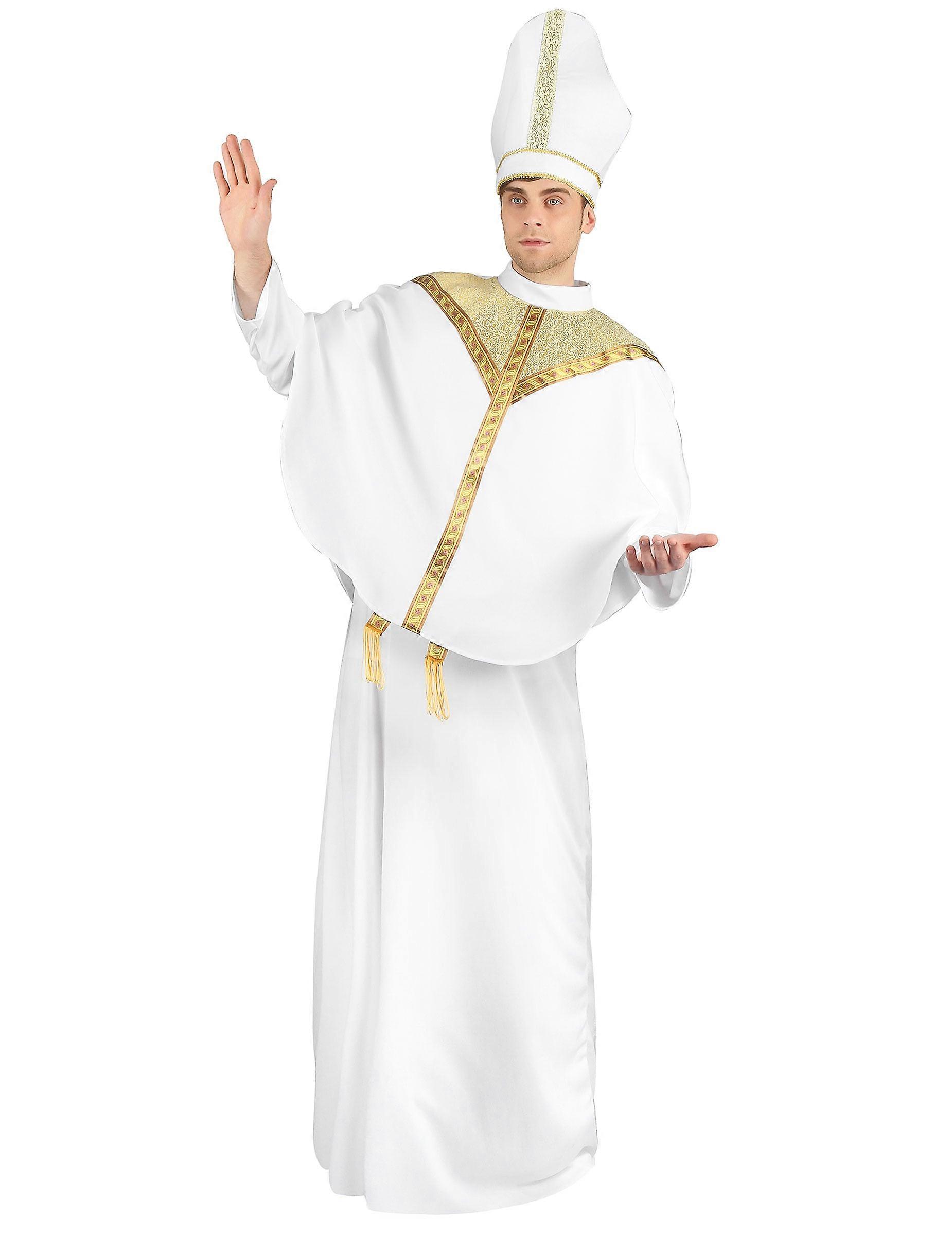 White bishop costume for men