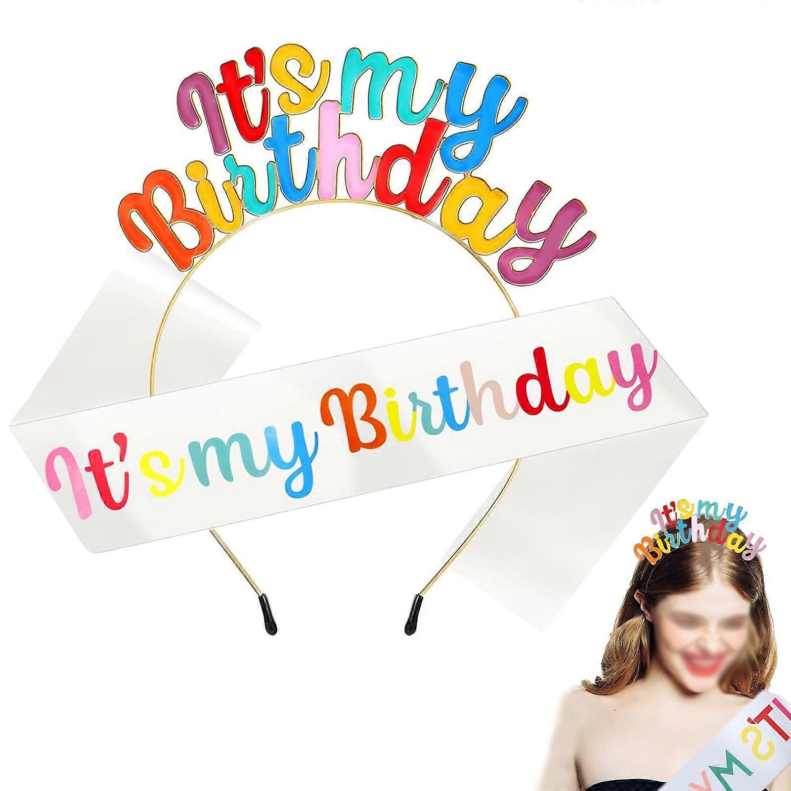 Celestial Adjustable Glitter Birthday Crown