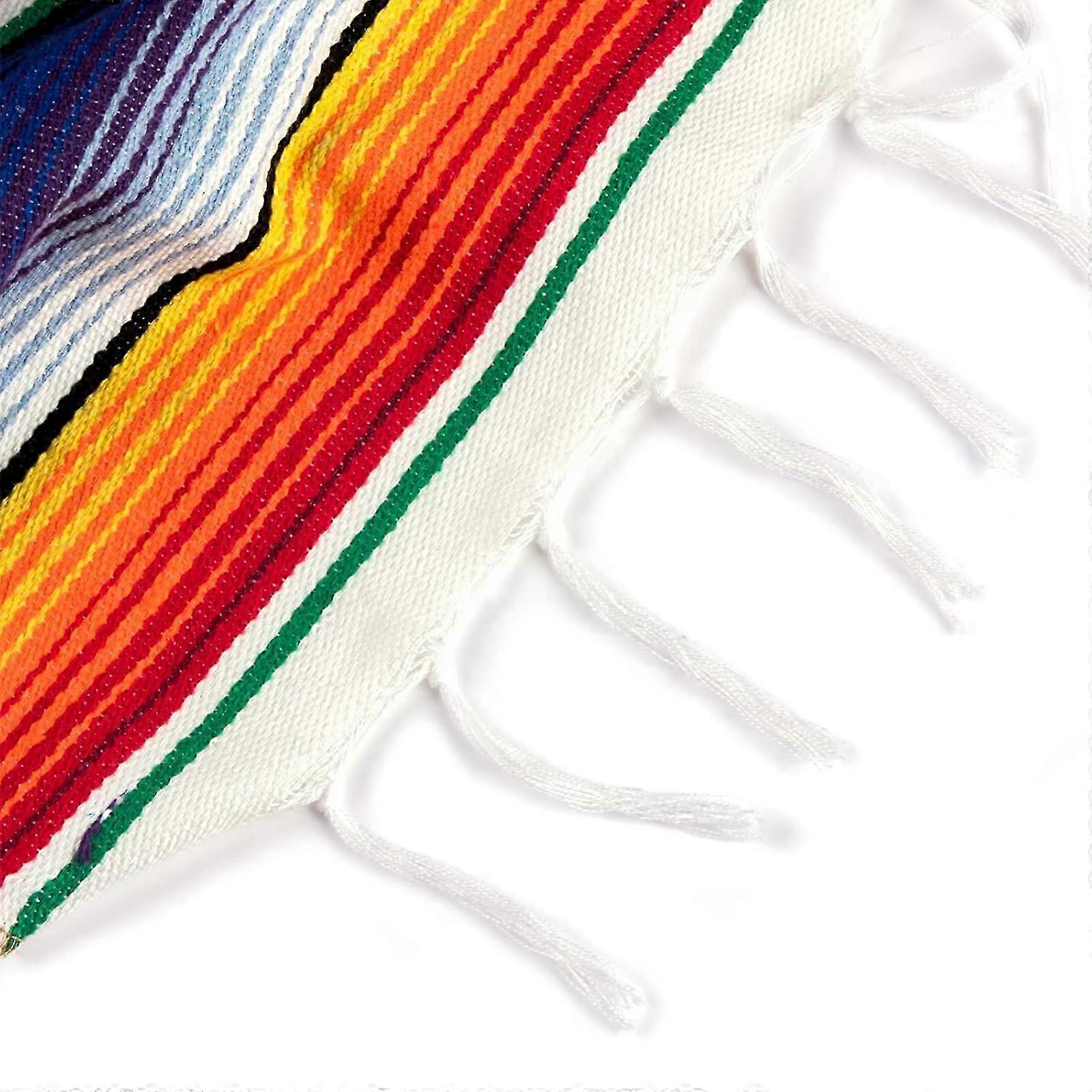 Mexican Serape Table Runner Bold Striped