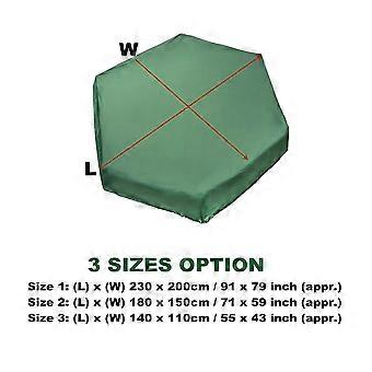 Green Sandbox Cover for Dustproof and Waterproof Protection with Drawstring 1Pcs
