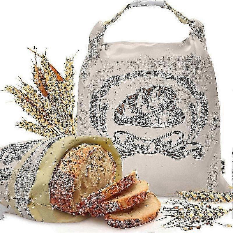 Organic Cotton Beeswax Bread Storage