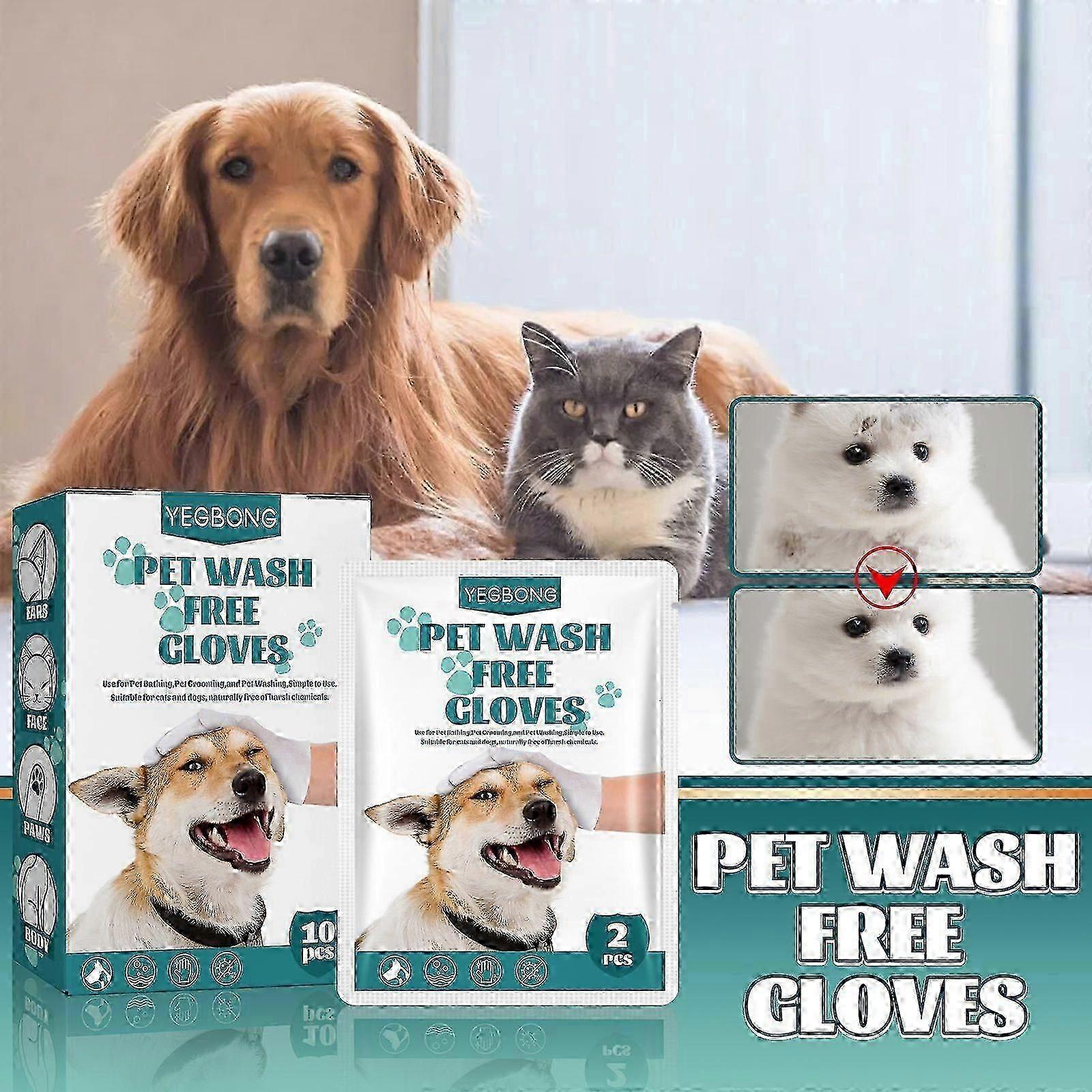 Dry Clean Pet Gloves Microfiber Silicone