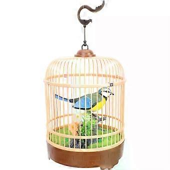 Vogelkäfig-Spielzeug mit Sprachsteuerung, das realistische Geräusche und Bewegungen erzeugt und zum Aufhängen geeignet ist, für Jungen und Mädchen.