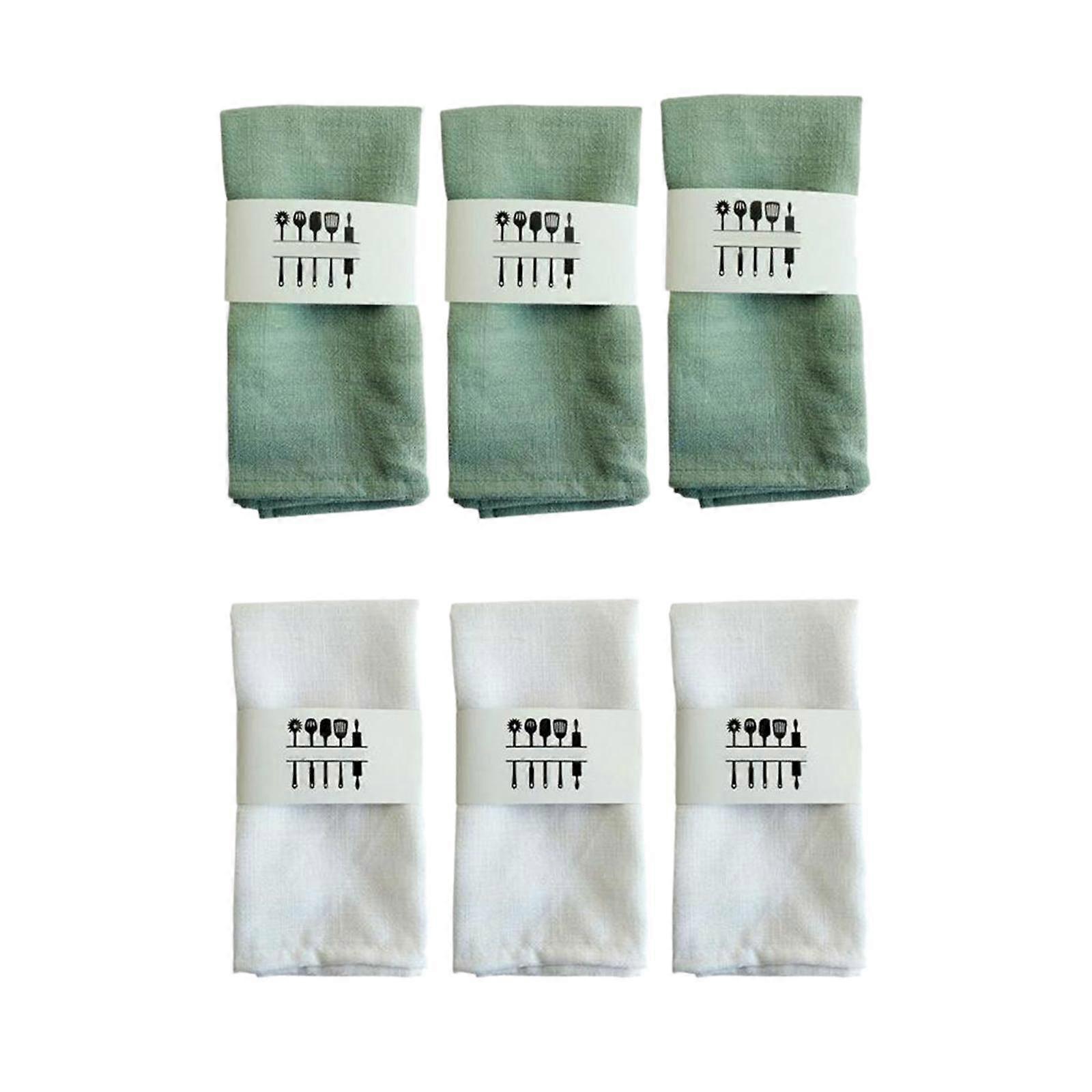1Set Washable Cloth Napkins Dining Table Mat Tableware Mat