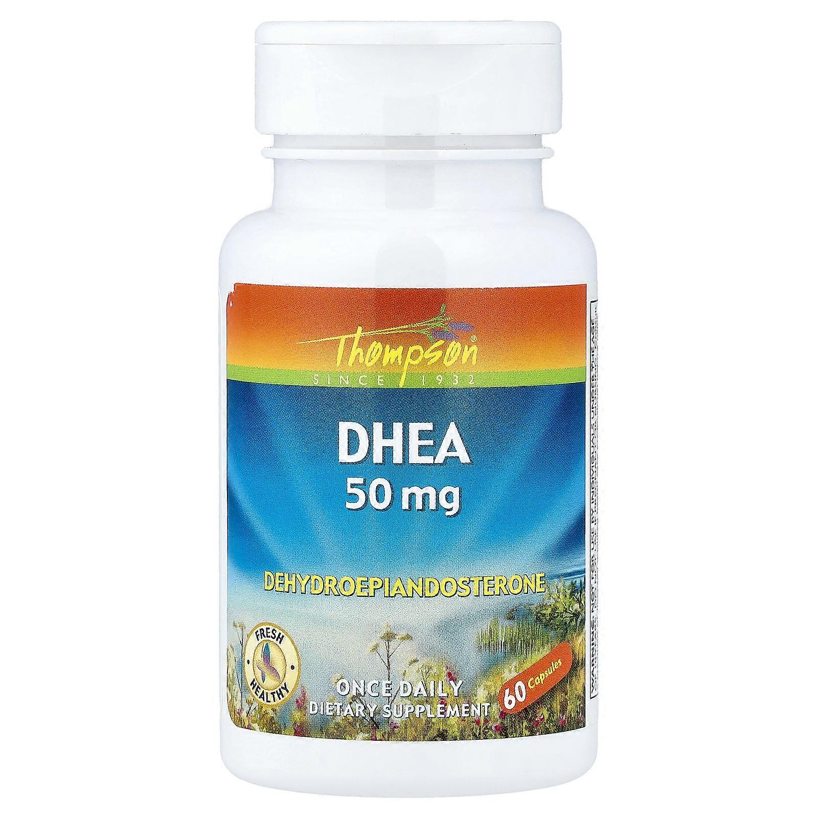 2 x Thompson, DHEA , 50 mg , 60 Capsules