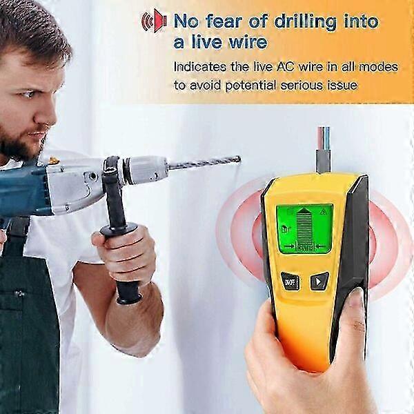 Wall detector, ergonomic design, multi-mode automatic detection