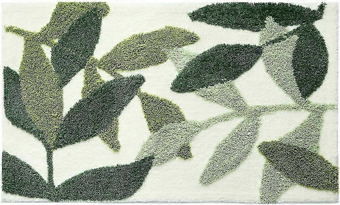 Charming Leaf Bath Mats compatible with Bathroom