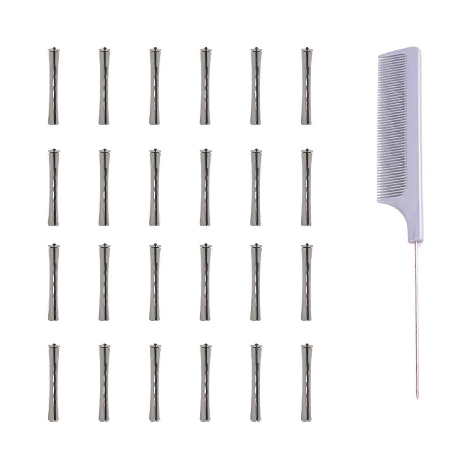 Locking Lid Multi-Size Cold Wave Roller, 24Pcs Perm Rods Set