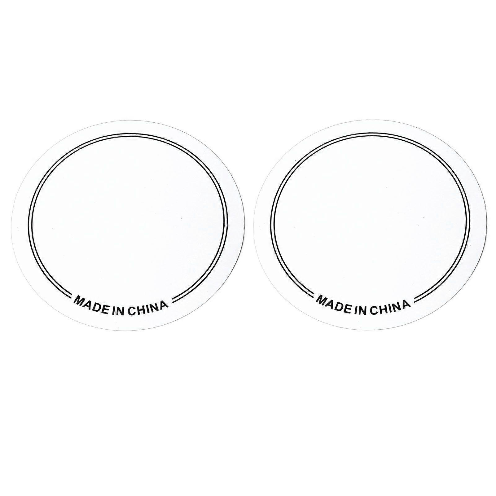 2PCS Drum Head Patch PET Wear Resistant Drumhead Patch Protector for Practice Performance Single Pedal White