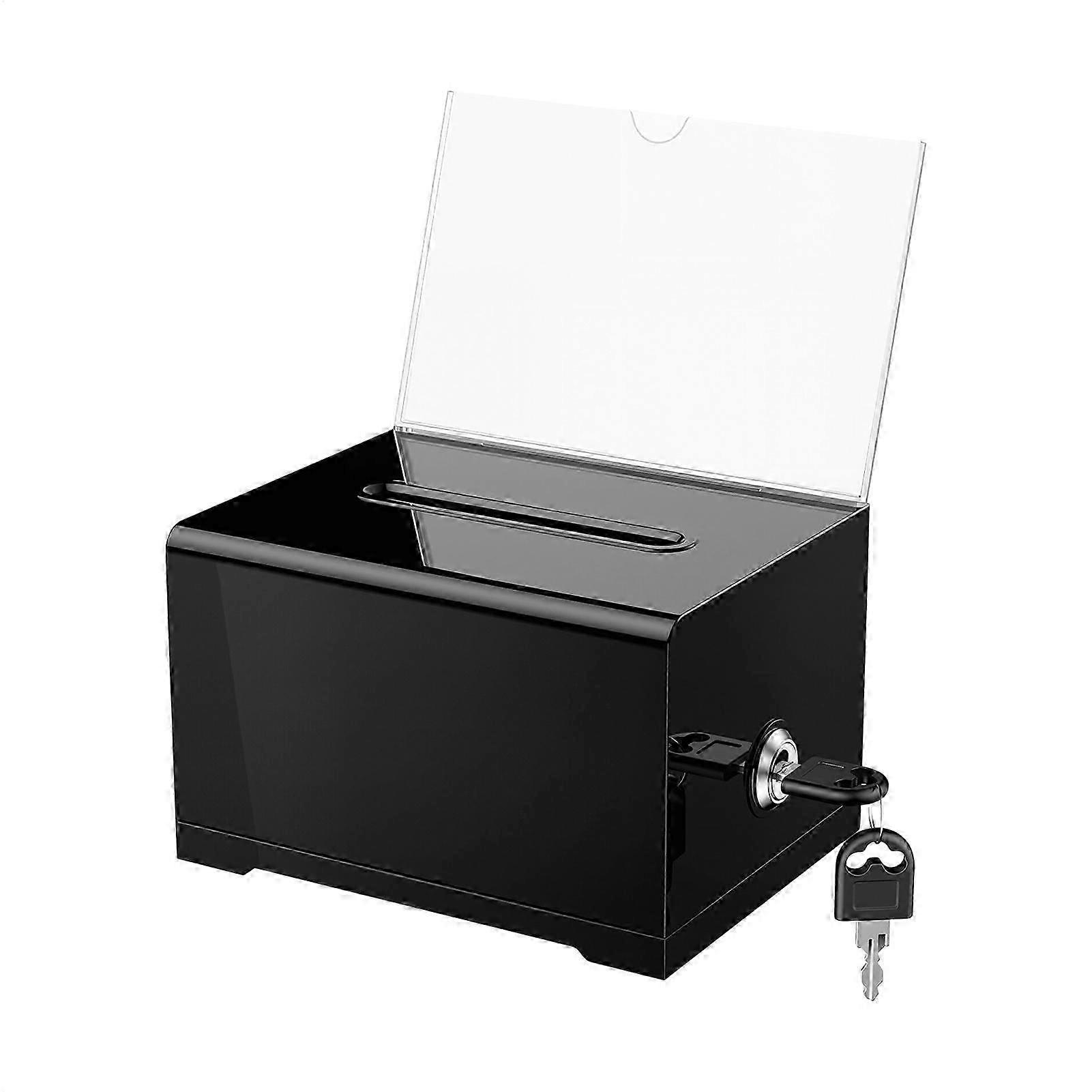 Secure Acrylic Suggestion & Donation Box