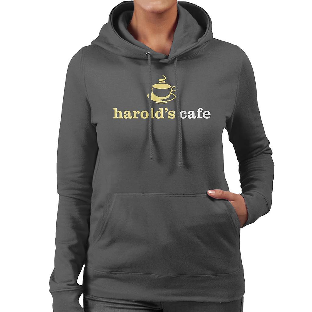 Vecinos Harolds Cafe Sudadera con capucha para mujer