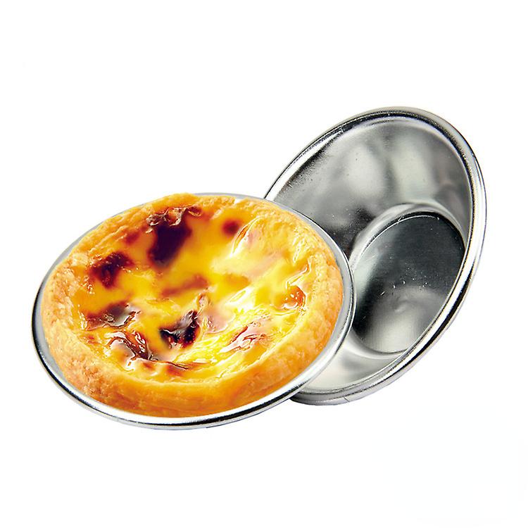 10 Pcs Cake  Egg Tart Oven Bake Round Mold