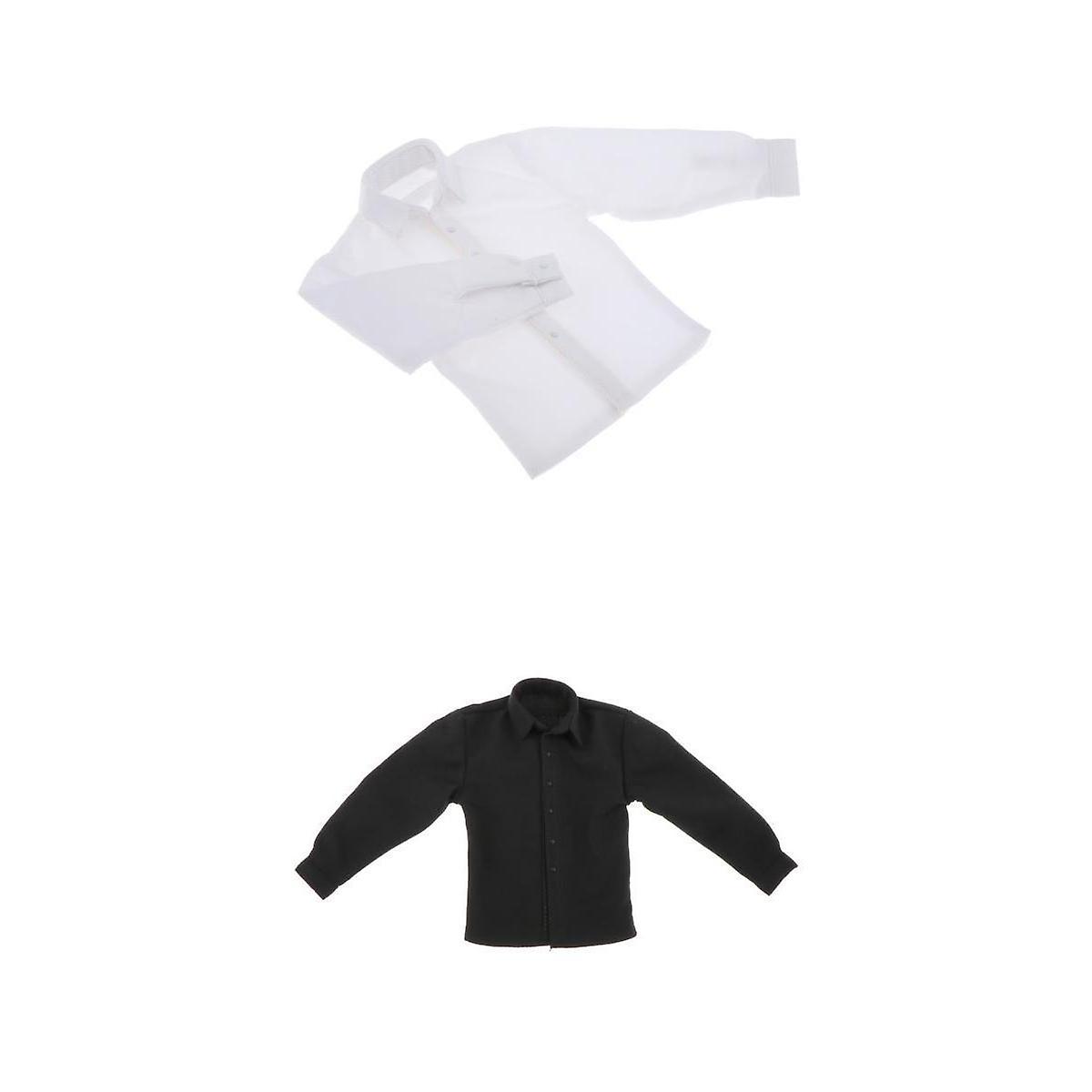 2x 1/6 סולם חולצה רשמית גברית לדמות פעולה גברית 12 אינץ 'חם