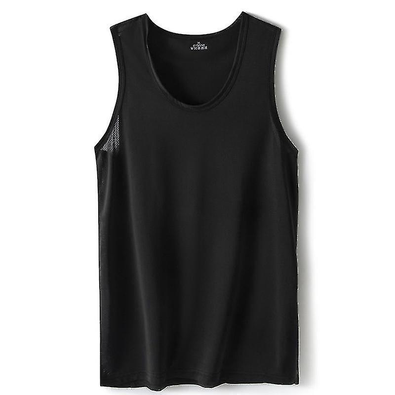 Men Basic Round Neck Tank Top Mens Out Loose Tee Casual