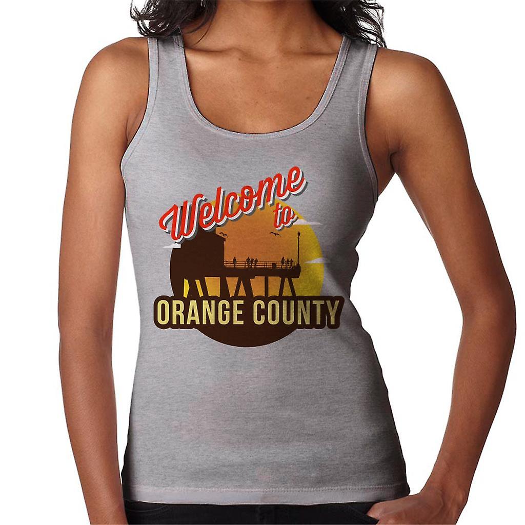 Bem-vindo a Orange County Retro mulheres do colete