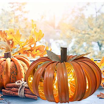 Set di 3 decorazioni in legno a forma di zucca autunnale, centrotavola rustico per mensole, caminetti e tavoli