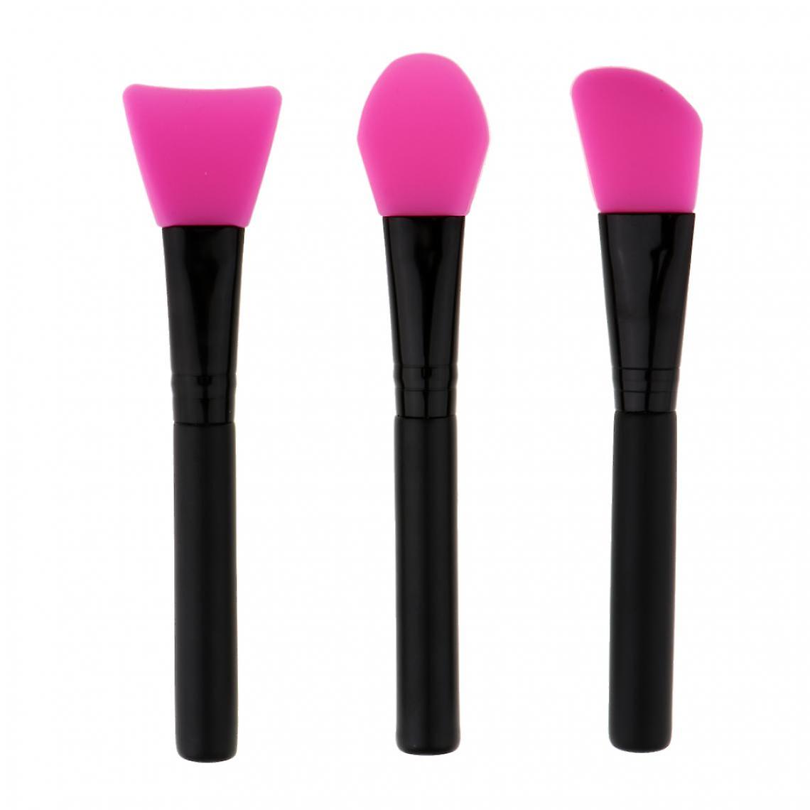 3x Soft Silicone Face Facial Mask Mud Blending Makeup Brushes Applicator Tool Green