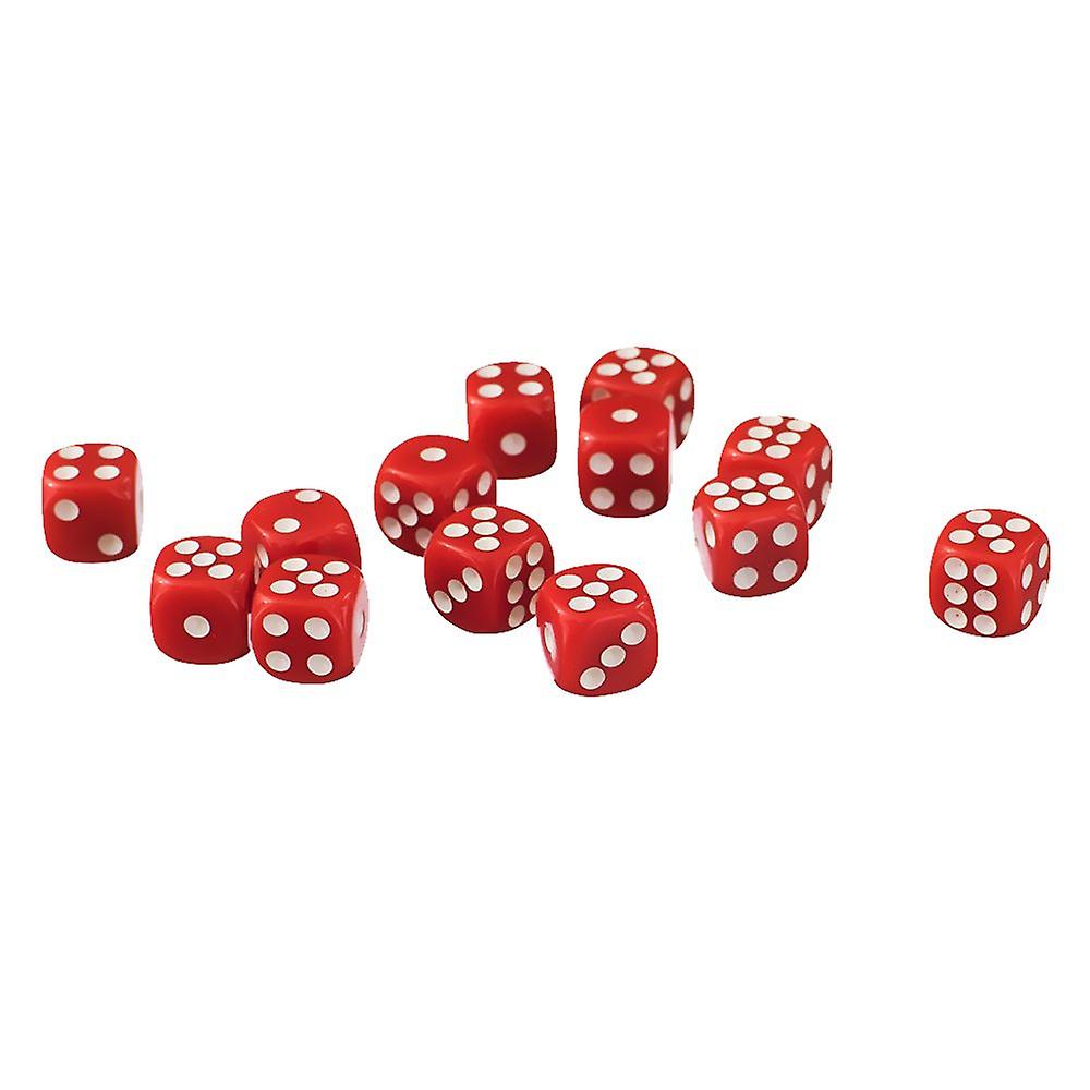 50x 12mm Opaque D6 Six Sided Spot Dice Set For Dice Games Du0026d Rpg Red