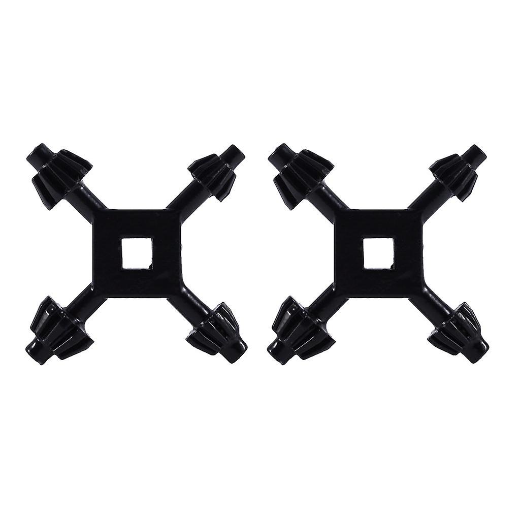 2Pcs Wrench Drill Keys Four Head 4 In 1 Universal Drill Chuck Keys
