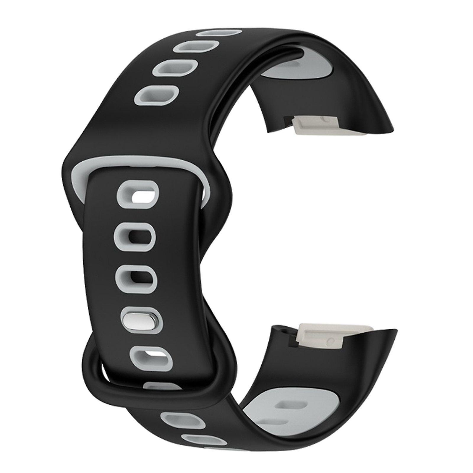 Bands Soft Silicone Band For Fitbit charge5 smart watch Strap  Grey