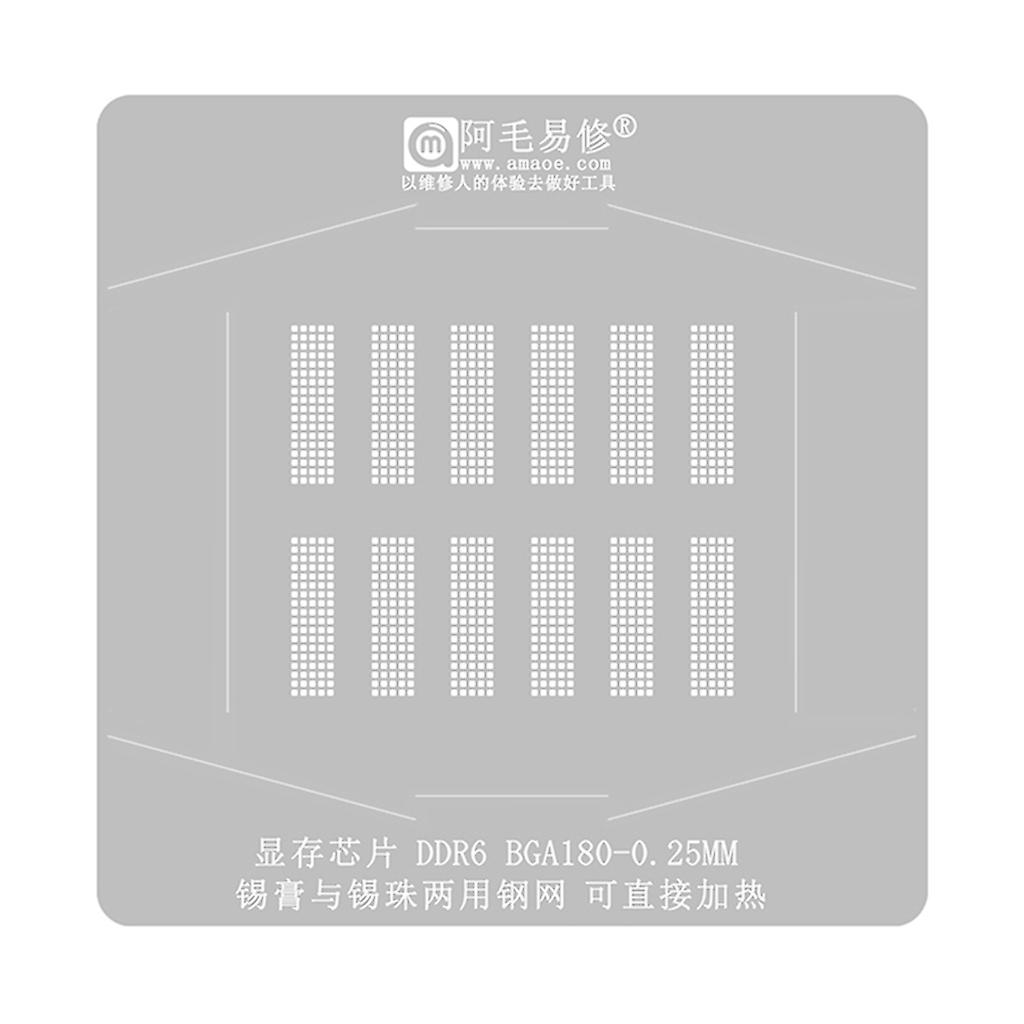 CPU Reballing Stencil Platform For DDR6 BGA180 IC Chip Planting Tin Template