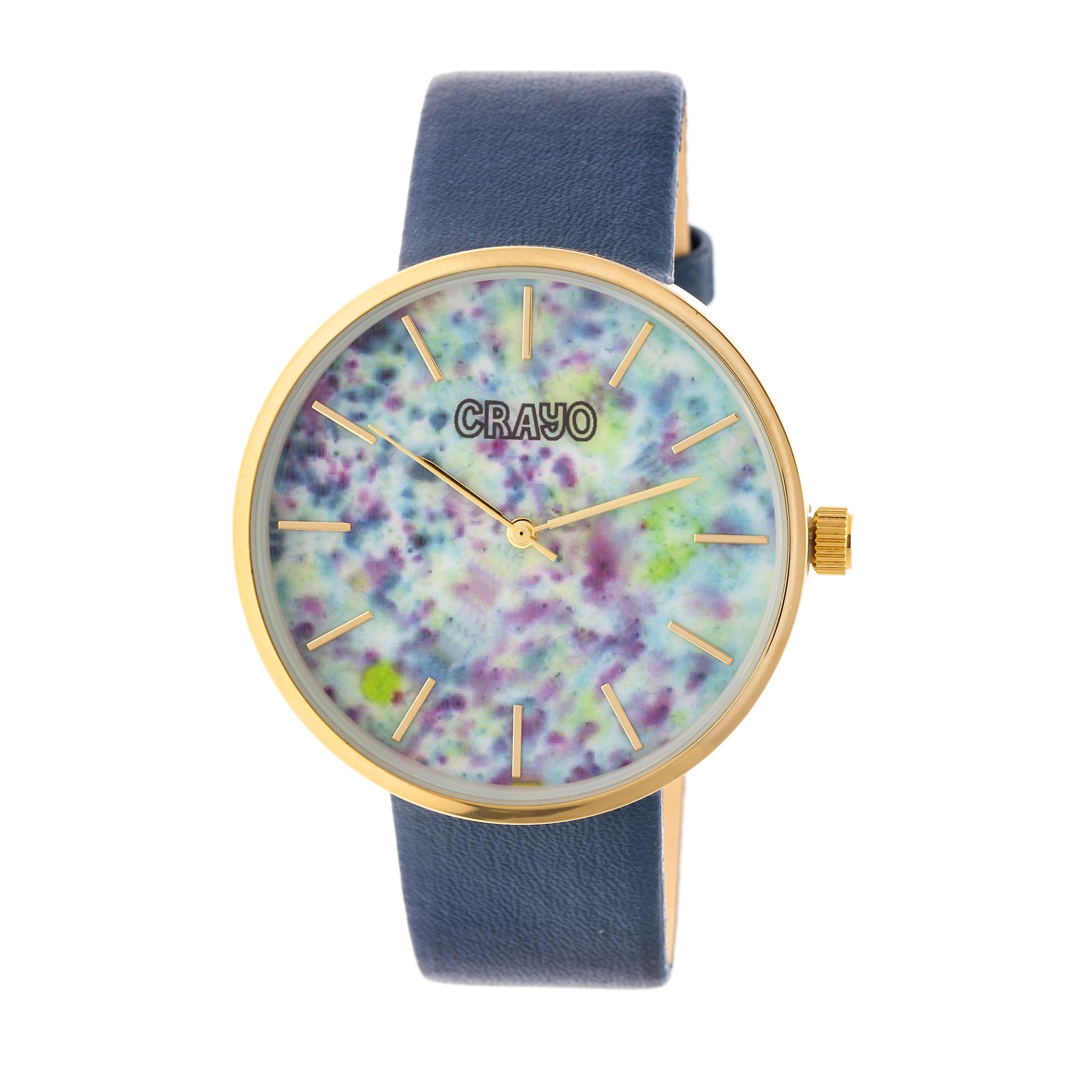 Crayo Swirl Unisex Watch - Gold/Navy