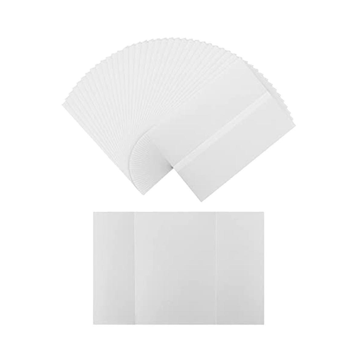 100 Pcs Pre-folded Vellum Paper For Invitations, Vellum Paper 5x7in Jackets For Wedding Baby Shower