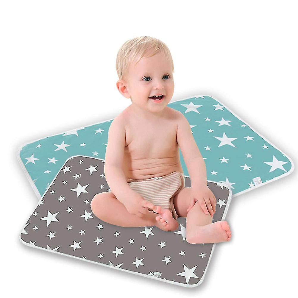 2PCS Waterproof Baby Crib Pad Leak Proof Infant Mattress Pad Soft Baby Mat