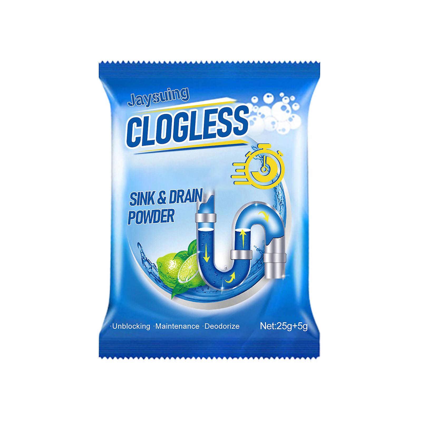 30g Drain Blocked Cleaning Powder Multifunctional Pipeline Deodorized Cleaning Powd for Kitchen