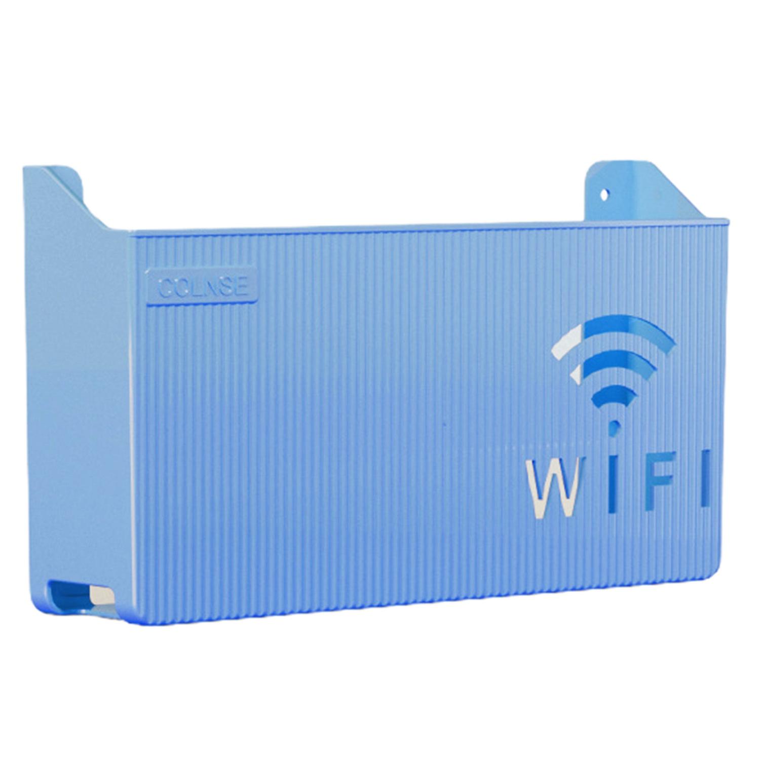 Storage Box Simple  Reusable Sturdy Elegant Wall-mounted Wifi Router Storage Holder Household Suppli
