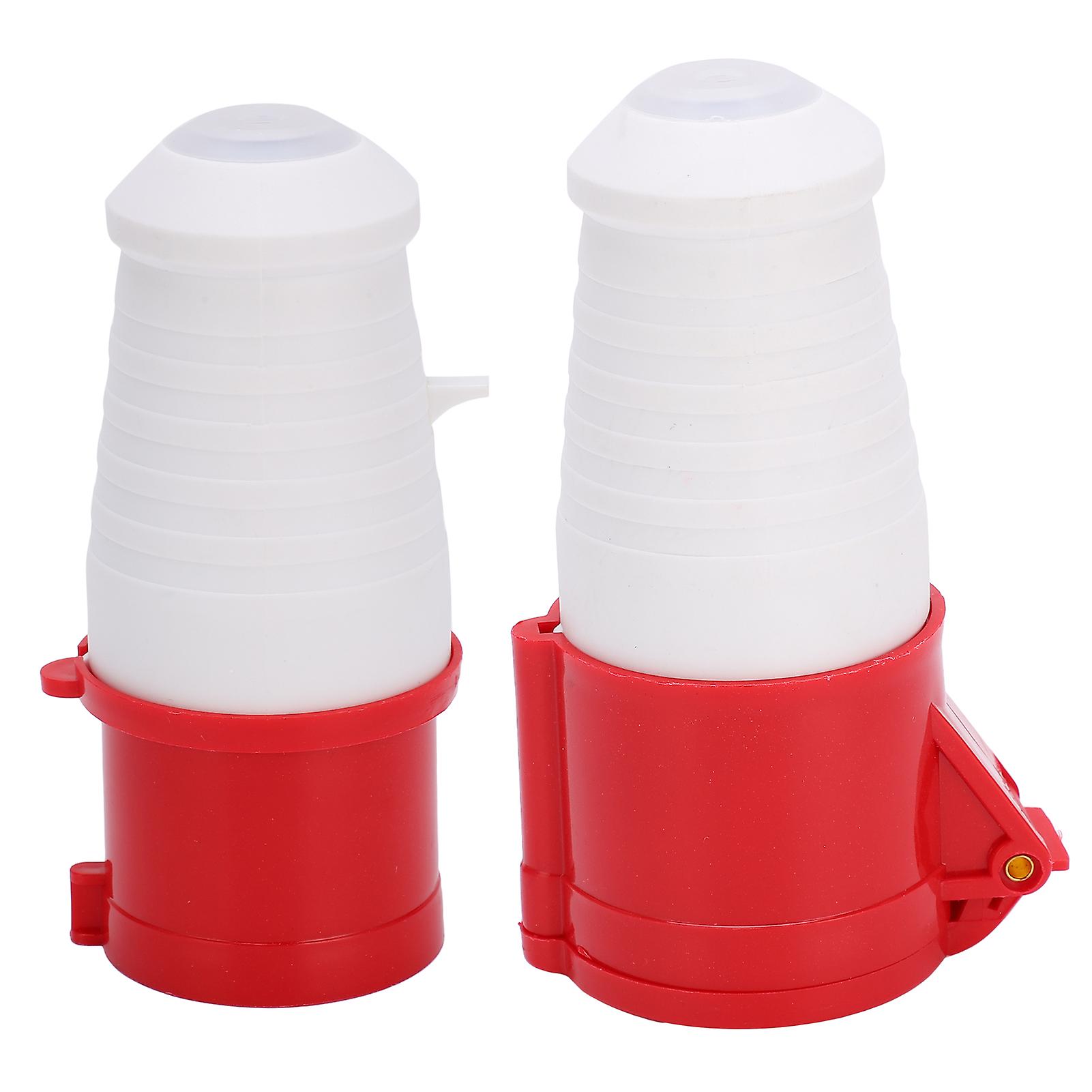 Industrial Plug & Socket - PA66 Insulation, Nickel-Plated Copper, Weatherproof Design