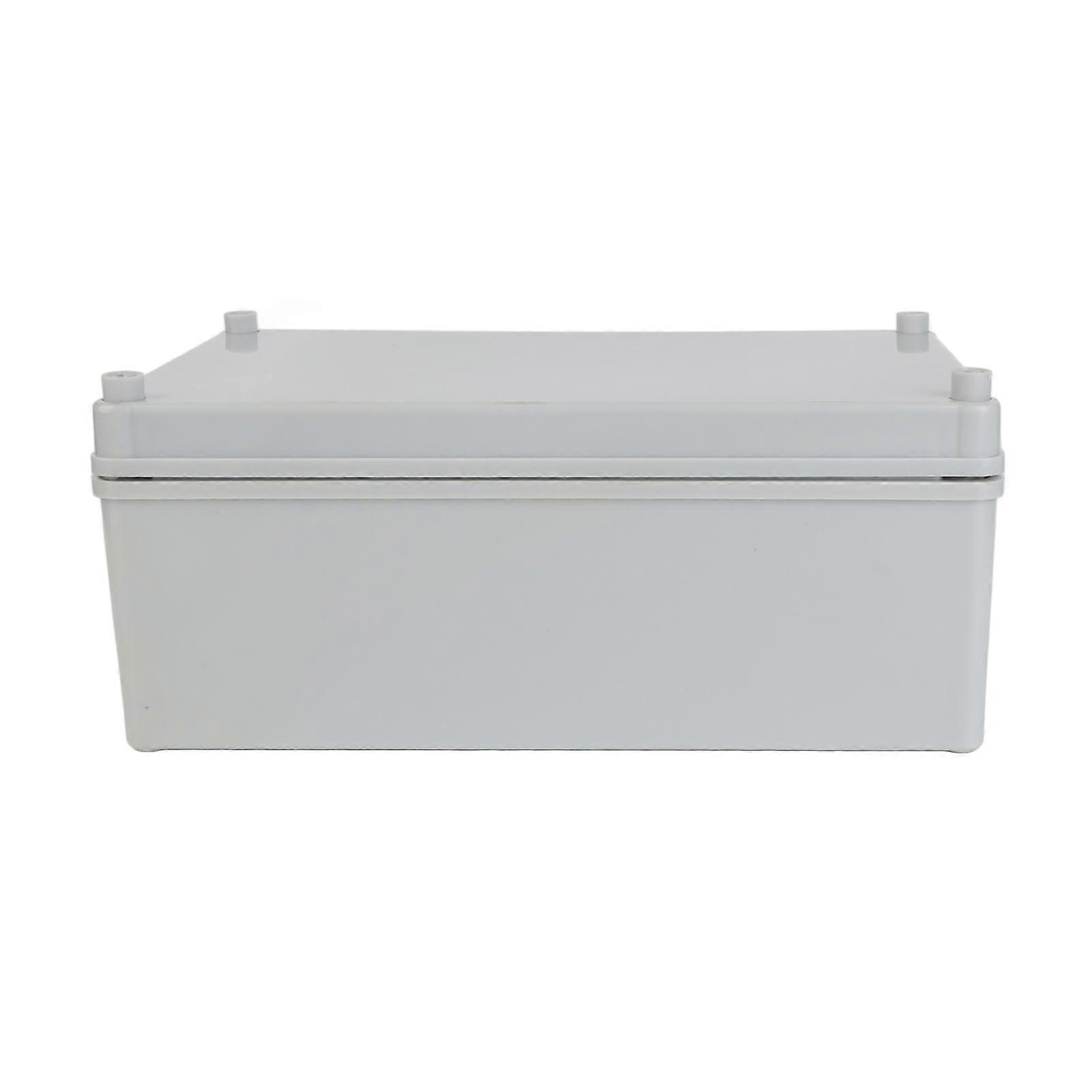 Power Junction Box with Mounting Plate ABS Plastic DIY Electrical Project Box IP67 Waterproof Gray