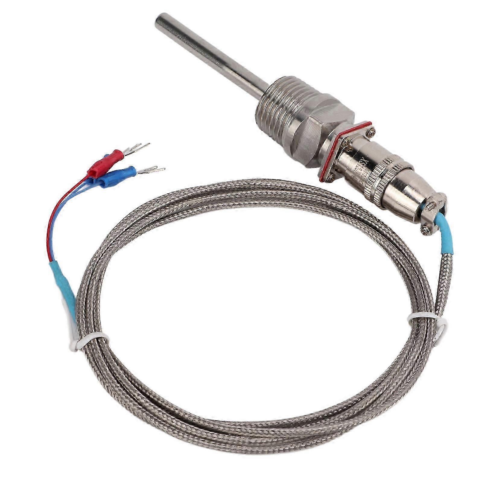 WZP‑270 Temperature Sensor PT100 Stainless Steel Temperature Probe with High Accuracy and Quick Response for Industry