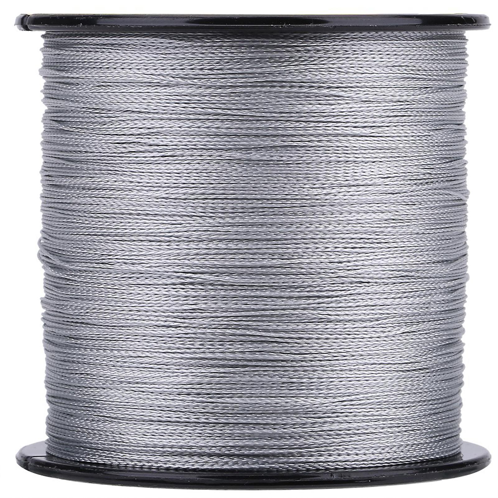 300m PE Braided 4 Strands Super Strong Fishing Lines Multi filament Fish Rope Cord Grey (1.5)