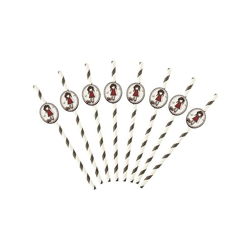 Santoro Gorjuss Ruby Paper Straws Black Girls