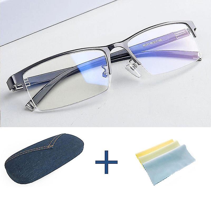 Reading Glasses Half Frame Rectangle 3 Pure Colors, Available From 1.0 To 4.0