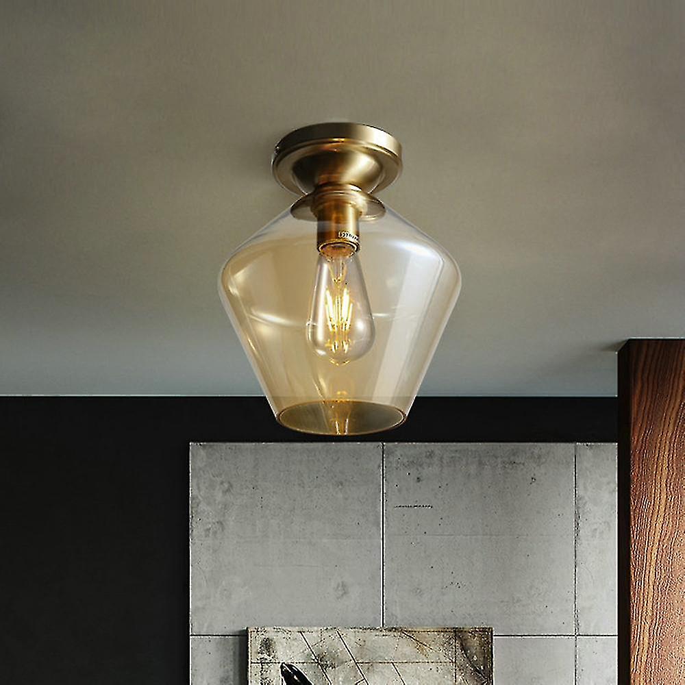 23Cm Copper Ceiling Lamp 220v E27 Without Bulb